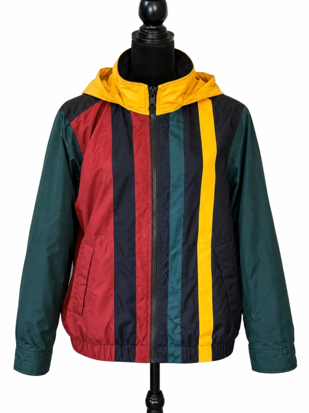 Tommy Hilfiger Colorblock Hooded Windbreaker – Men’s Medium